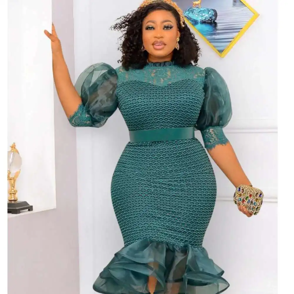 2025 Women Bodycon Sexy Offiec Lady Dresses Half Sleeve Hip Wrap Dress Mesh African Slim Fitting Elegant Casual Female Midi Robe
2025 Women Bodycon Sexy Offiec Lady Dresses Half Sleeve Hip Wrap Dress Mesh African Slim Fitting Elegant Casual Female Midi Robe