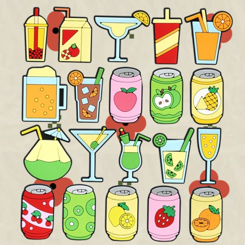 20Pcs Set PVC Drink-Themed Shoe Buckles Lemon Strawberry Cherry Orange Coconut Juice Charms Funny Shoe Buttons for Holiday Party
20Pcs Set PVC Drink-Themed Shoe Buckles Lemon Strawberry Cherry Orange Coconut Juice Charms Funny Shoe Buttons for Holiday Party