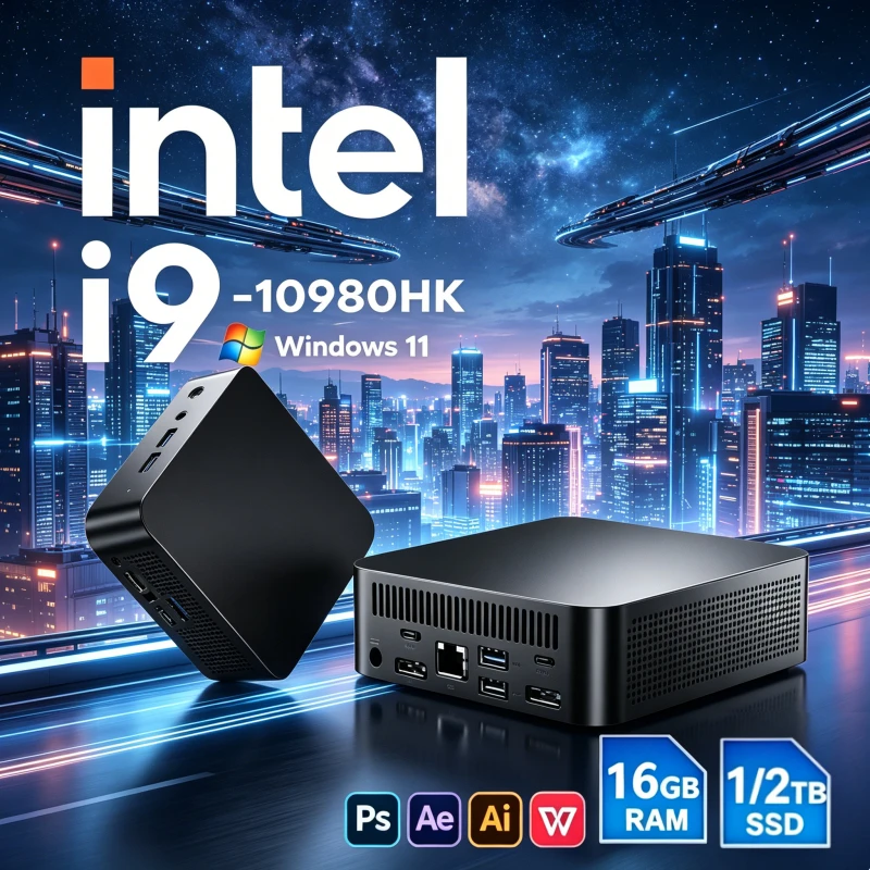 2026 Intel Core i9 10980HK 16GB DDR4,M.2 SSD,Win11 Pro,WiFi 6,BT5.2,4K UHD Supportble,Gaming PC Ultra Compact Gaming Desktop
2026 Intel Core i9 10980HK 16GB DDR4,M.2 SSD,Win11 Pro,WiFi 6,BT5.2,4K UHD Supportble,Gaming PC Ultra Compact Gaming Desktop