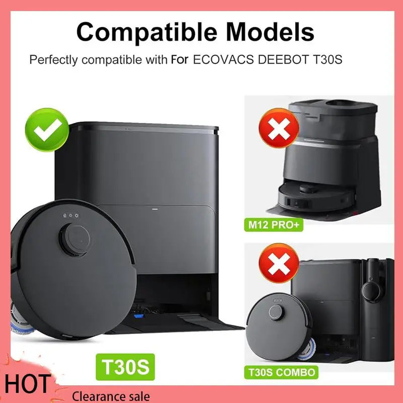 A88Z для комбинированного робота-пылесоса ECOVACS DEEBOT T30S, запасные части T30s, основная боковая щетка, фильтры Hepa, подушечки для швабры, мешки для пыли
A88Z для комбинированного робота-пылесоса ECOVACS DEEBOT T30S, запасные части T30s, основная боковая щетка, фильтры Hepa, подушечки для швабры, мешки для пыли