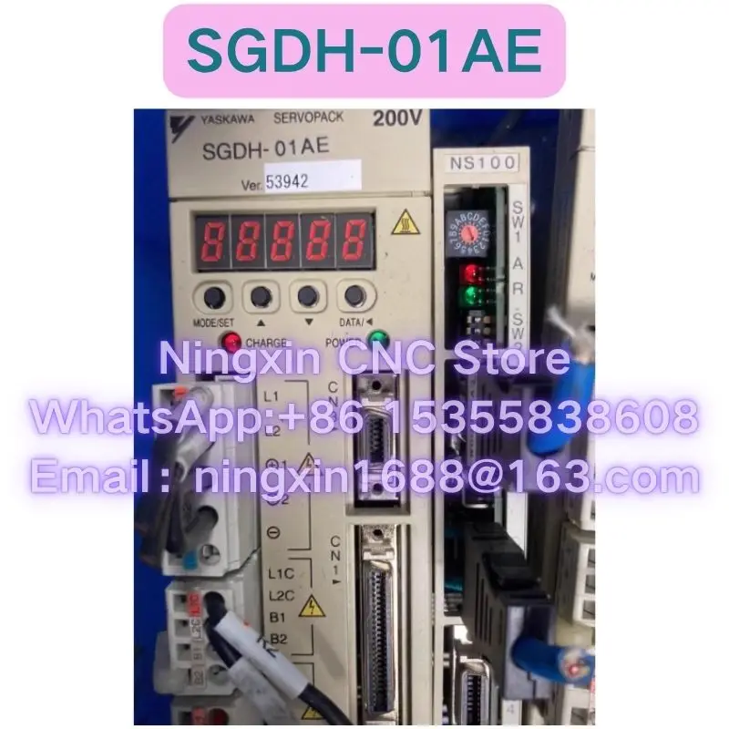 Second-hand SGDH-01AE servo drive Functional test OK Fast delivery
Second-hand SGDH-01AE servo drive Functional test OK Fast delivery