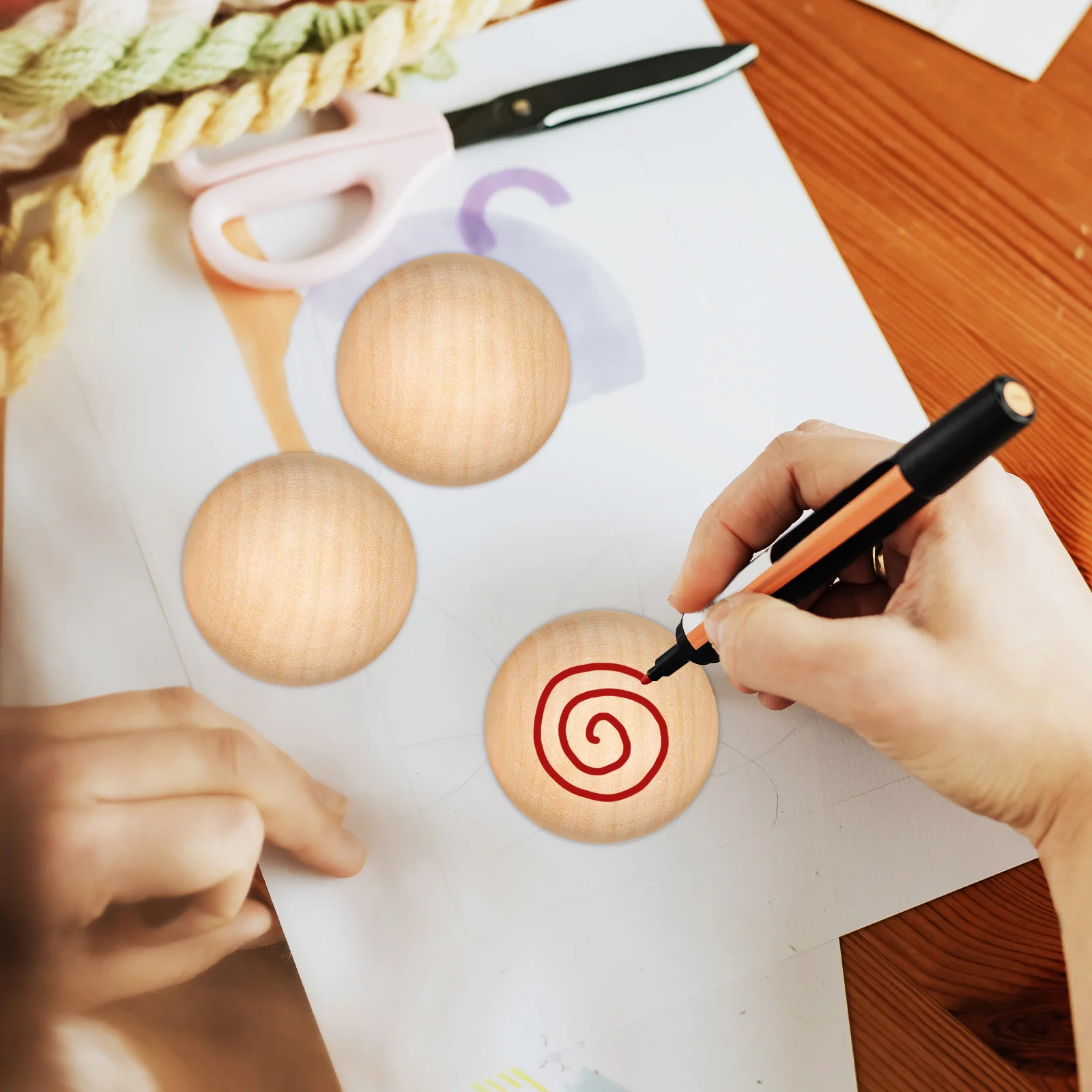 40Pcs Half Wooden Spheres Blank Wood Balls for Craft Painting Drawing Decoration Projects Wooden Balls for Crafts
40Pcs Half Wooden Spheres Blank Wood Balls for Craft Painting Drawing Decoration Projects Wooden Balls for Crafts