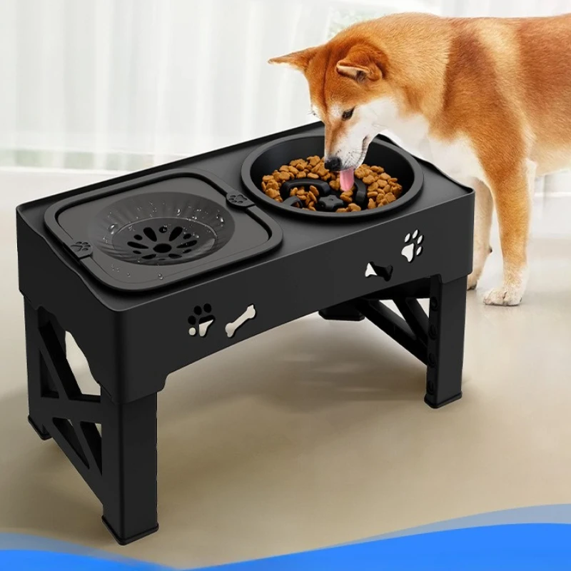 Pet Feeder, Dual Bowl Integrated Adjustable Feeding Table, Anti Knock High Foot Neck Protection Slow Feeding Basin Pet Bowl
Pet Feeder, Dual Bowl Integrated Adjustable Feeding Table, Anti Knock High Foot Neck Protection Slow Feeding Basin Pet Bowl