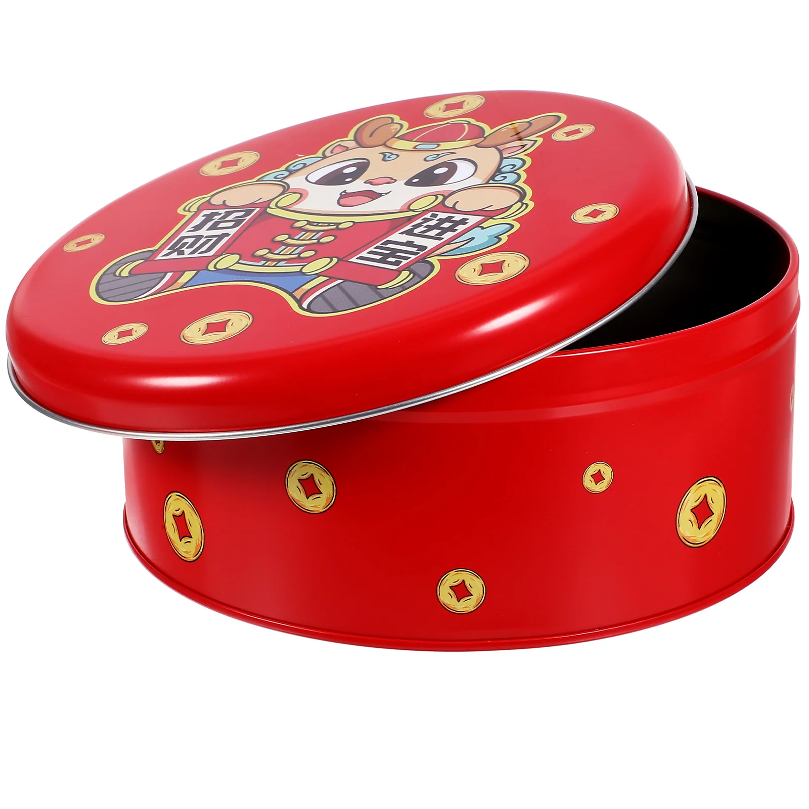 Round Tinplate Biscuit Box 2024 Dragon Year New Year Snack Gift Container Holiday Packaging Storage Tin Cookie Tin With Lid
Round Tinplate Biscuit Box 2024 Dragon Year New Year Snack Gift Container Holiday Packaging Storage Tin Cookie Tin With Lid