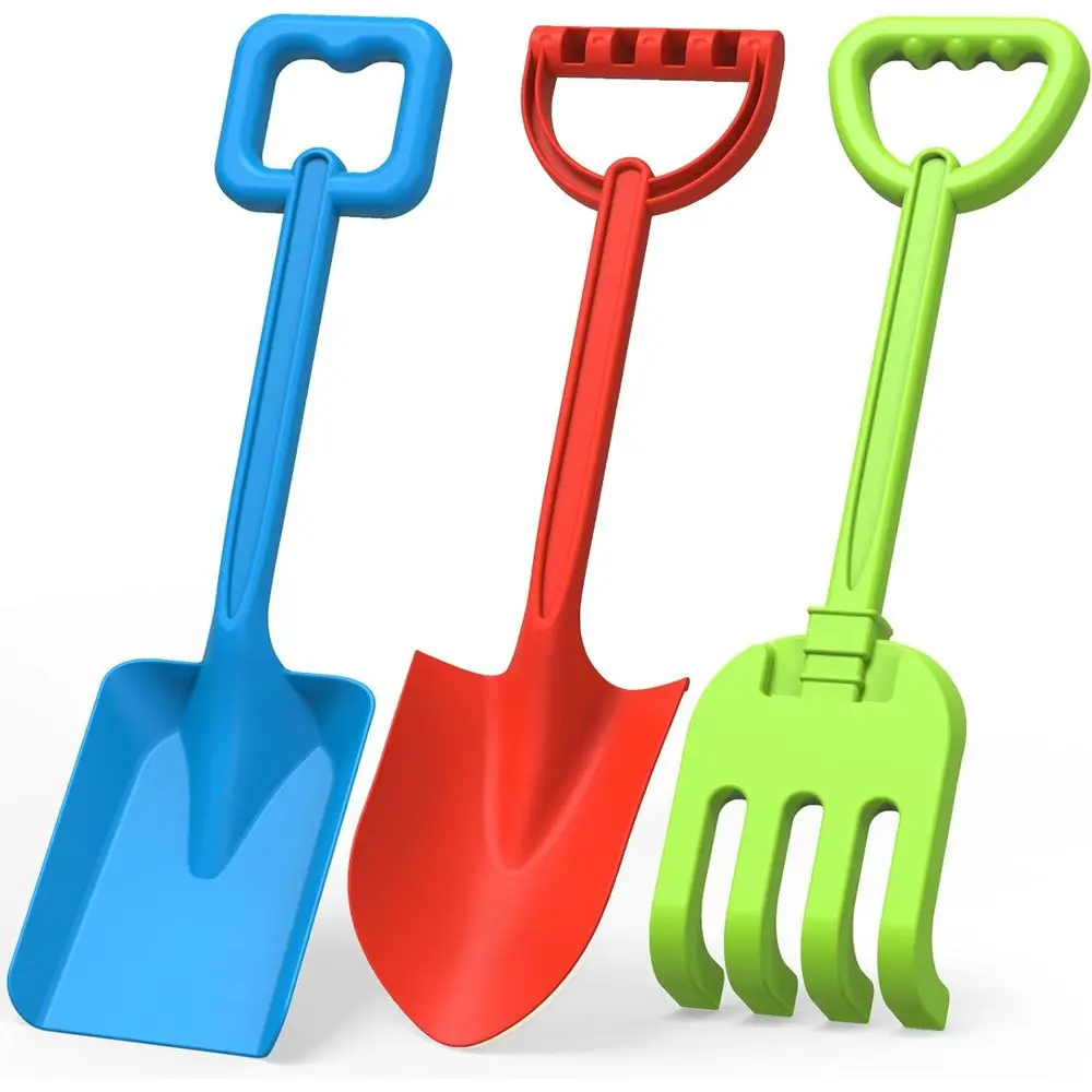 3-Piece Kids Beach Shovel Set, Wooden Handle, ABS Plastic, Blue/Green/Red, Outdoor Sandbox Fun
3-Piece Kids Beach Shovel Set, Wooden Handle, ABS Plastic, Blue/Green/Red, Outdoor Sandbox Fun