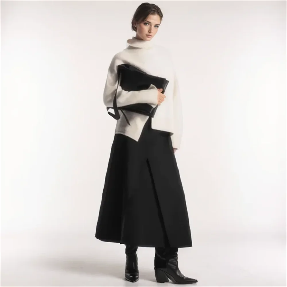 Cos Lris 2024 Spring New Women's Clothing Style Versatile Loose Design Black A-line Skirt Half skirt
Cos Lris 2024 Spring New Women's Clothing Style Versatile Loose Design Black A-line Skirt Half skirt