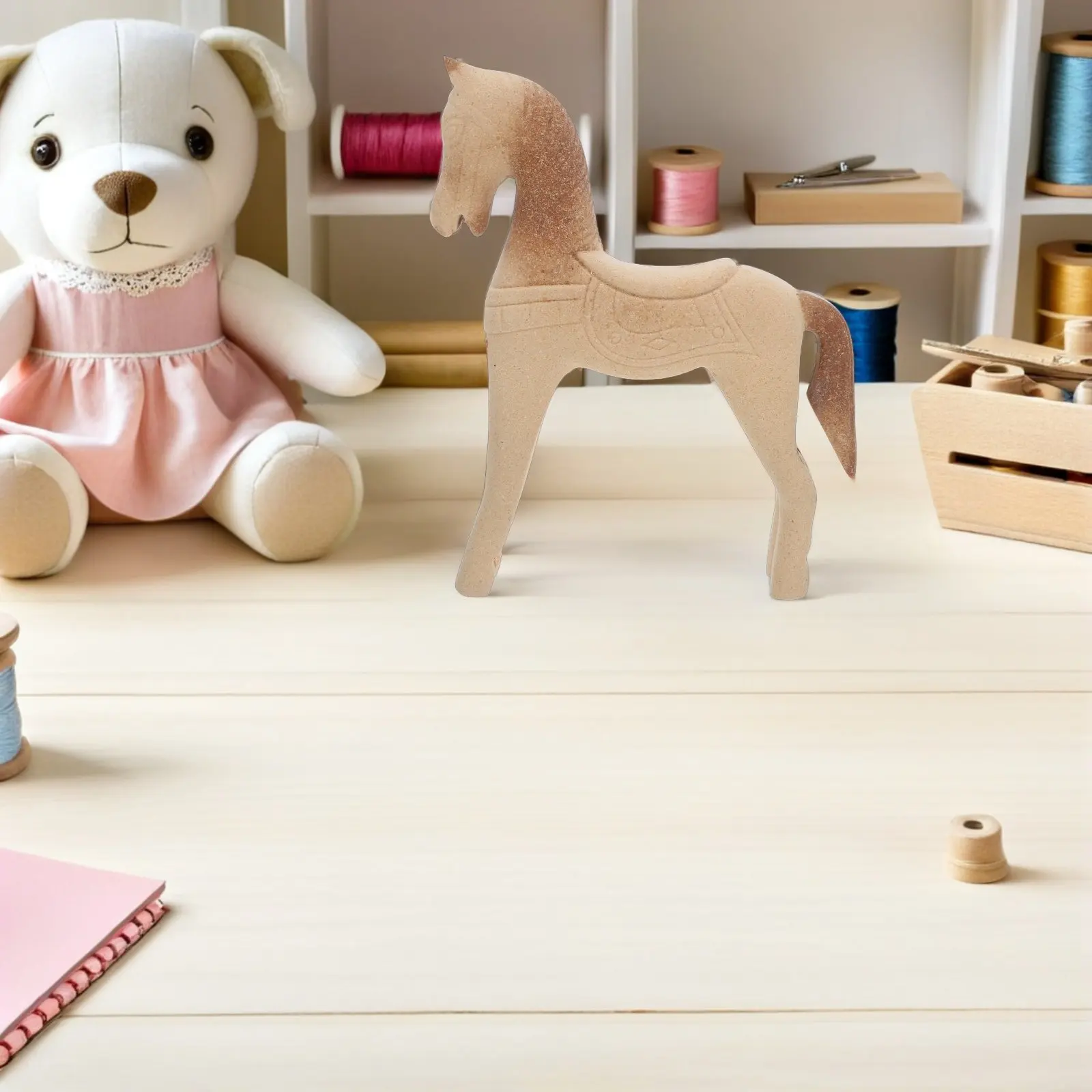 Unfinished Wooden Horse 8.2x6.7 Inch Hand-Carved Rustic Animal Decor for DIY Painting Crafts Home Classroom Art Therapy Mosaic
Unfinished Wooden Horse 8.2x6.7 Inch Hand-Carved Rustic Animal Decor for DIY Painting Crafts Home Classroom Art Therapy Mosaic