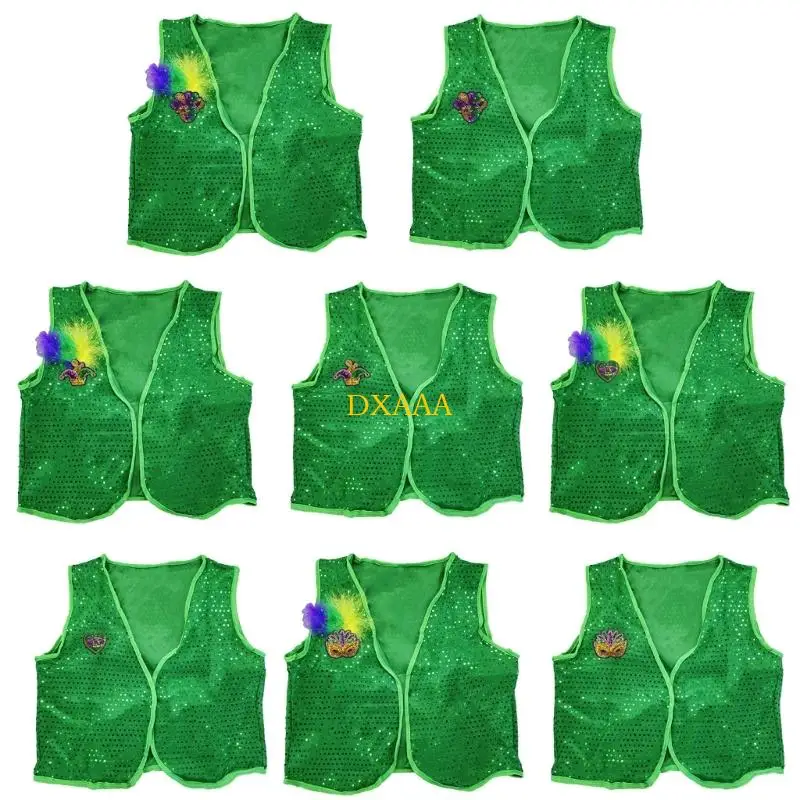 DXAA Lightweight Comfort Vest Green Sequined Design For Crowded Parties Gatherings
DXAA Lightweight Comfort Vest Green Sequined Design For Crowded Parties Gatherings