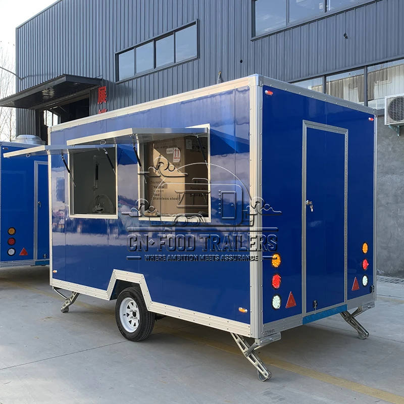 CN Food Trailer CE Mobile Kitchen Trailer Custom with Beverage Bar and Full Equipment for Pizza and Lemonade Catering
CN Food Trailer CE Mobile Kitchen Trailer Custom with Beverage Bar and Full Equipment for Pizza and Lemonade Catering
