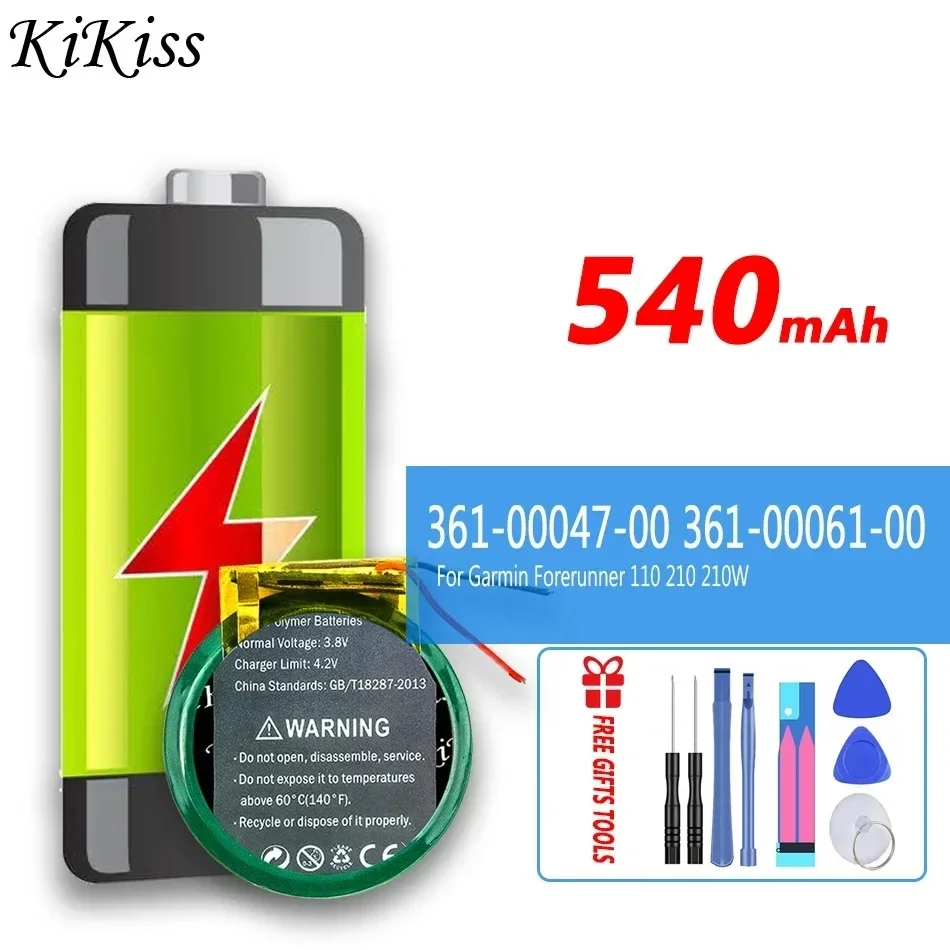 Gps Watch Battery 361-00047-00 361-00061-00 540mAh For Garmin Approach S1 S1W S2 S3 S4 For Forerunner 110 210 210W PD3032
Gps Watch Battery 361-00047-00 361-00061-00 540mAh For Garmin Approach S1 S1W S2 S3 S4 For Forerunner 110 210 210W PD3032