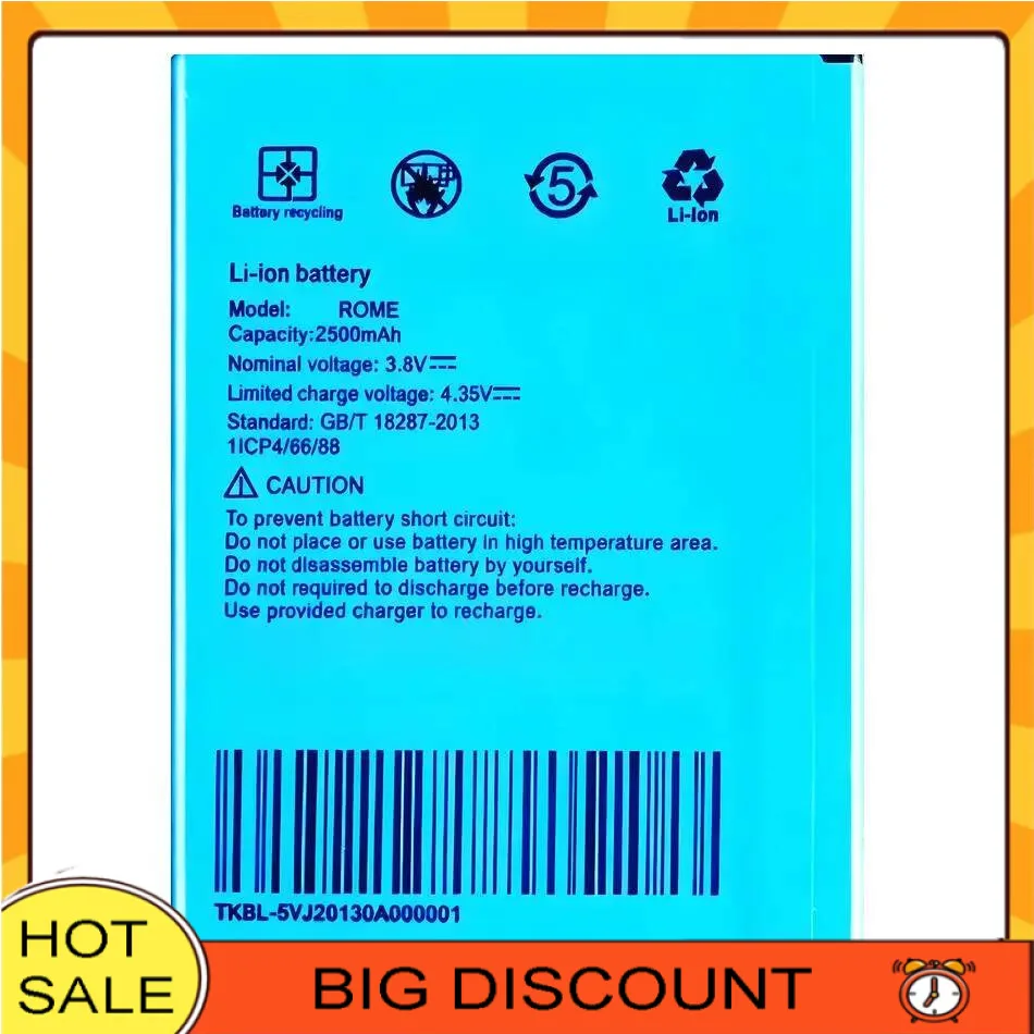 Premium Replacement For Umidigi Umi Rome X 2500Mah Mobile Phone Battery High-Capacity
Premium Replacement For Umidigi Umi Rome X 2500Mah Mobile Phone Battery High-Capacity