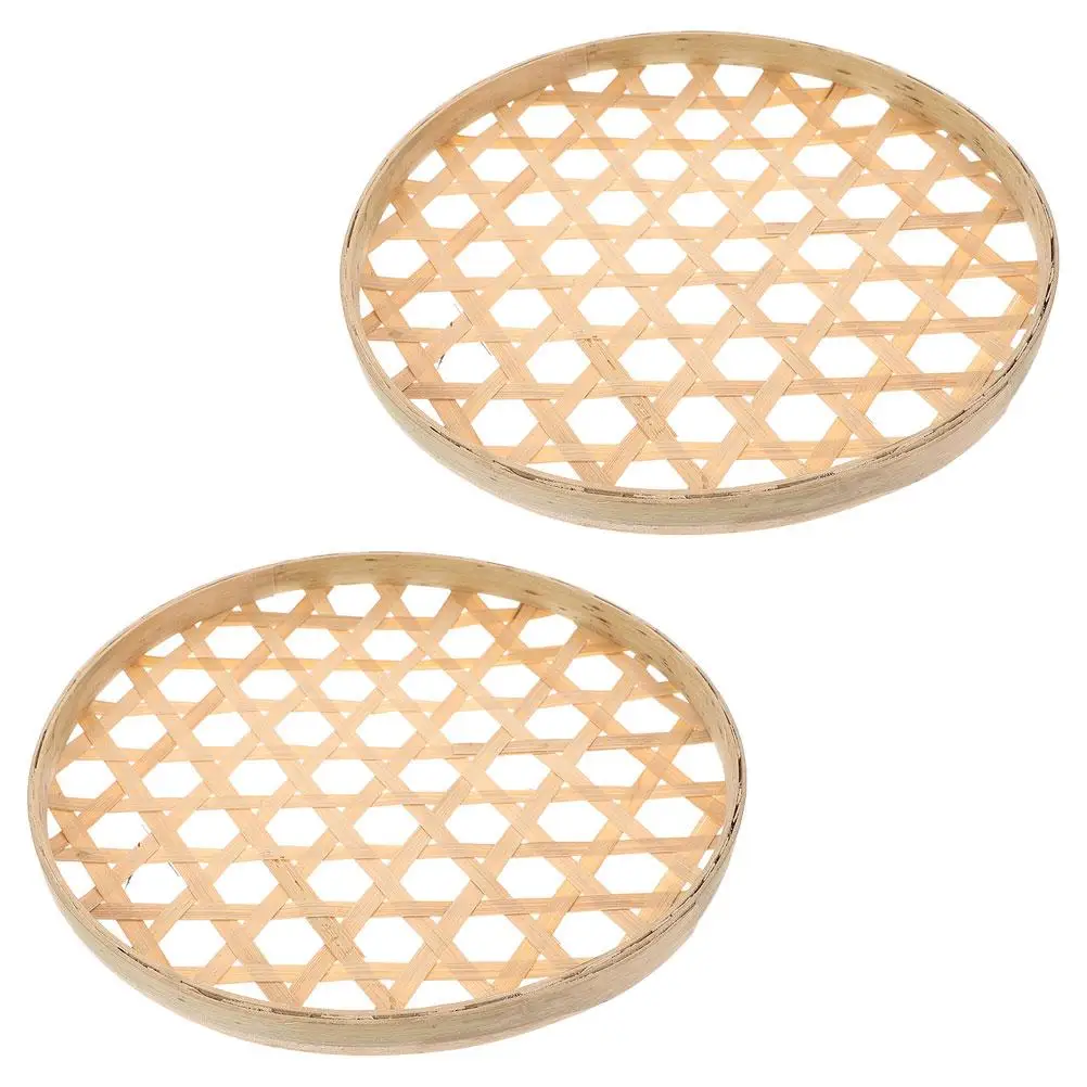 2Pcs Bamboo Sieve Baskets Veggie Trays for Fruits Vegetables Storing Food Drying Kitchen Supplies Quality
2Pcs Bamboo Sieve Baskets Veggie Trays for Fruits Vegetables Storing Food Drying Kitchen Supplies Quality
