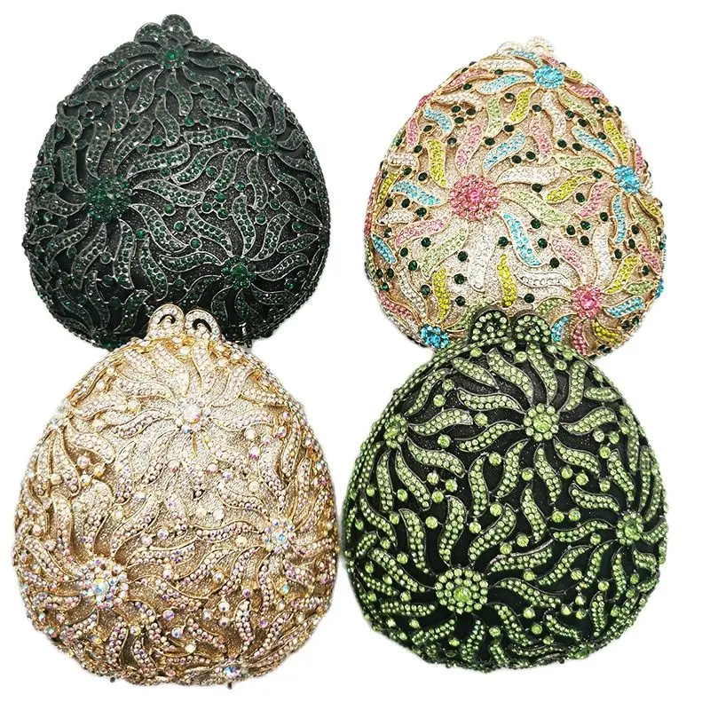 Green Rhinestone Floral Evening Purse Diamond Bridal Handbags Girls Lady Dinner Banquet Crystal Money Bags Hard Metal Clutches
Green Rhinestone Floral Evening Purse Diamond Bridal Handbags Girls Lady Dinner Banquet Crystal Money Bags Hard Metal Clutches