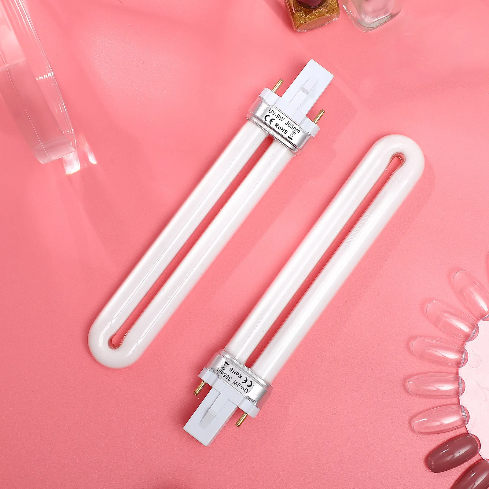 4pcs 9W U Shaped 365nm Nail Bulb Tube Replacement UV Lamp for Gel Polish Curing Light Dryer Tool
4pcs 9W U Shaped 365nm Nail Bulb Tube Replacement UV Lamp for Gel Polish Curing Light Dryer Tool