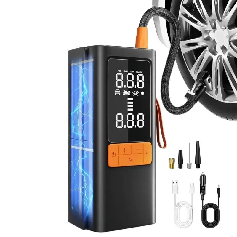 150PSI Tire Inflator Portable Air Compressor, Portable Air Pumps with Digital Pressure Display Cordless Air Compressor
150PSI Tire Inflator Portable Air Compressor, Portable Air Pumps with Digital Pressure Display Cordless Air Compressor
