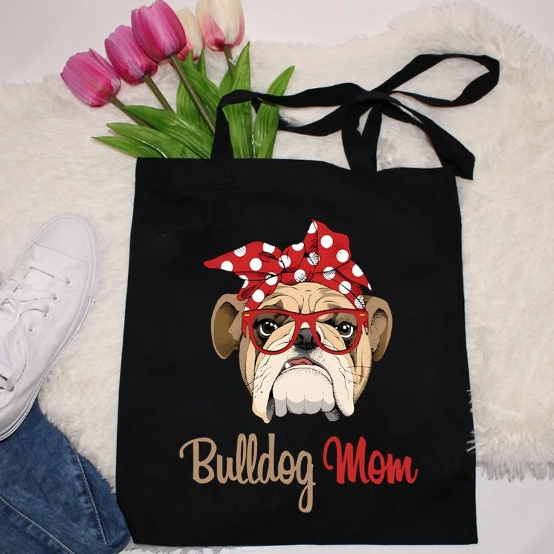 New Bulldog Mom Printing Female Student Large Capacity Canvas Shopping Bag Tote Bag Ladies Shoulder Bag Casual Handbag
New Bulldog Mom Printing Female Student Large Capacity Canvas Shopping Bag Tote Bag Ladies Shoulder Bag Casual Handbag