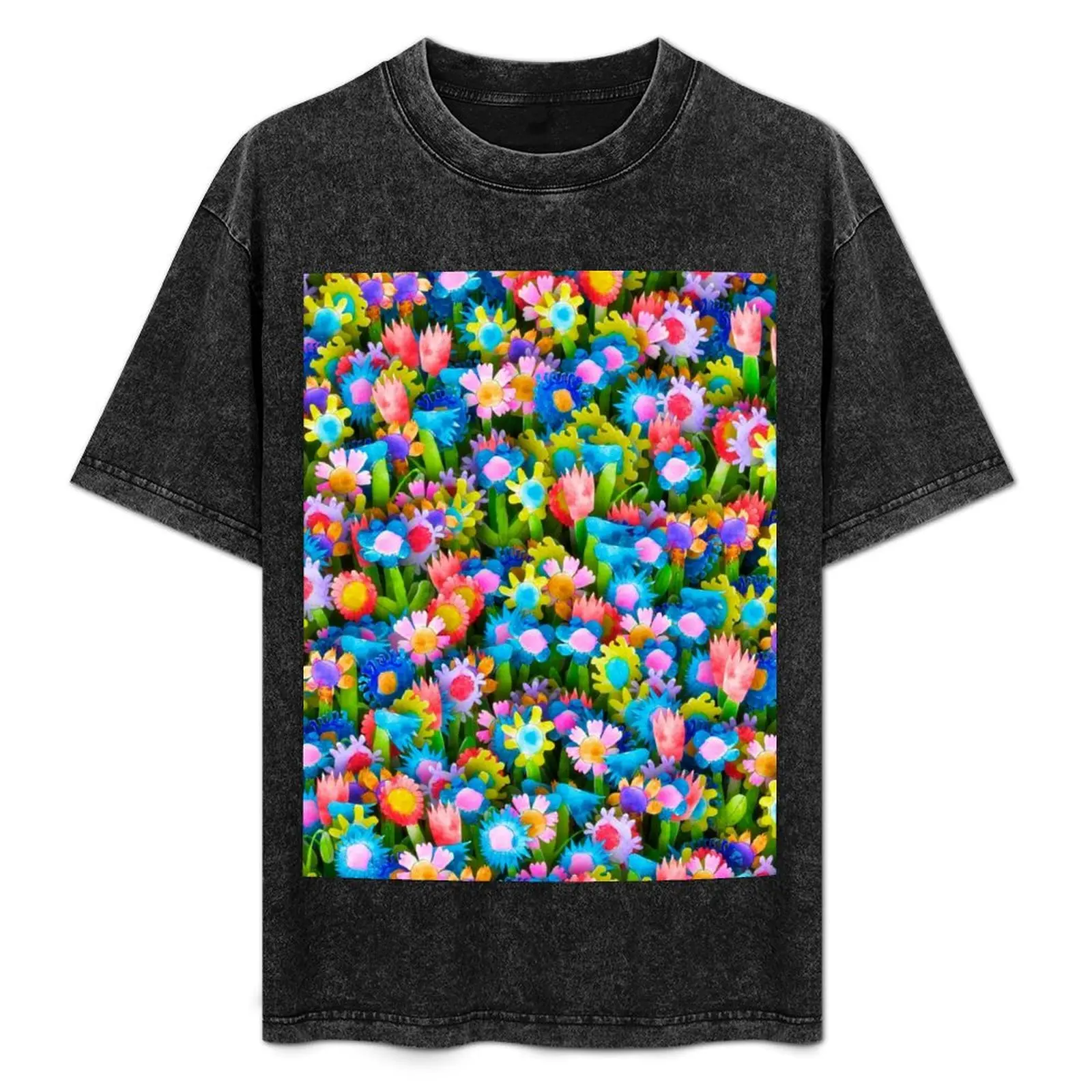 Flowers. Children's drawings T-Shirt Sports Casual Short Sleeve Cotton Tee
Flowers. Children's drawings T-Shirt Sports Casual Short Sleeve Cotton Tee