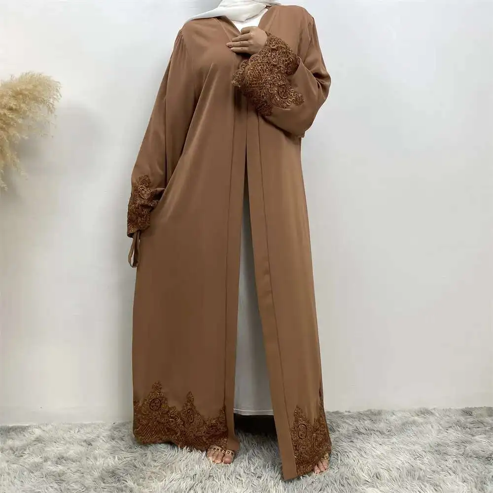 Fashionable Casual Lace Embroidered Cardigan Robe Muslim Long Cardigan 1989 Robe Abaya Ramadan Dubai Luxury Islam Elegant
Fashionable Casual Lace Embroidered Cardigan Robe Muslim Long Cardigan 1989 Robe Abaya Ramadan Dubai Luxury Islam Elegant