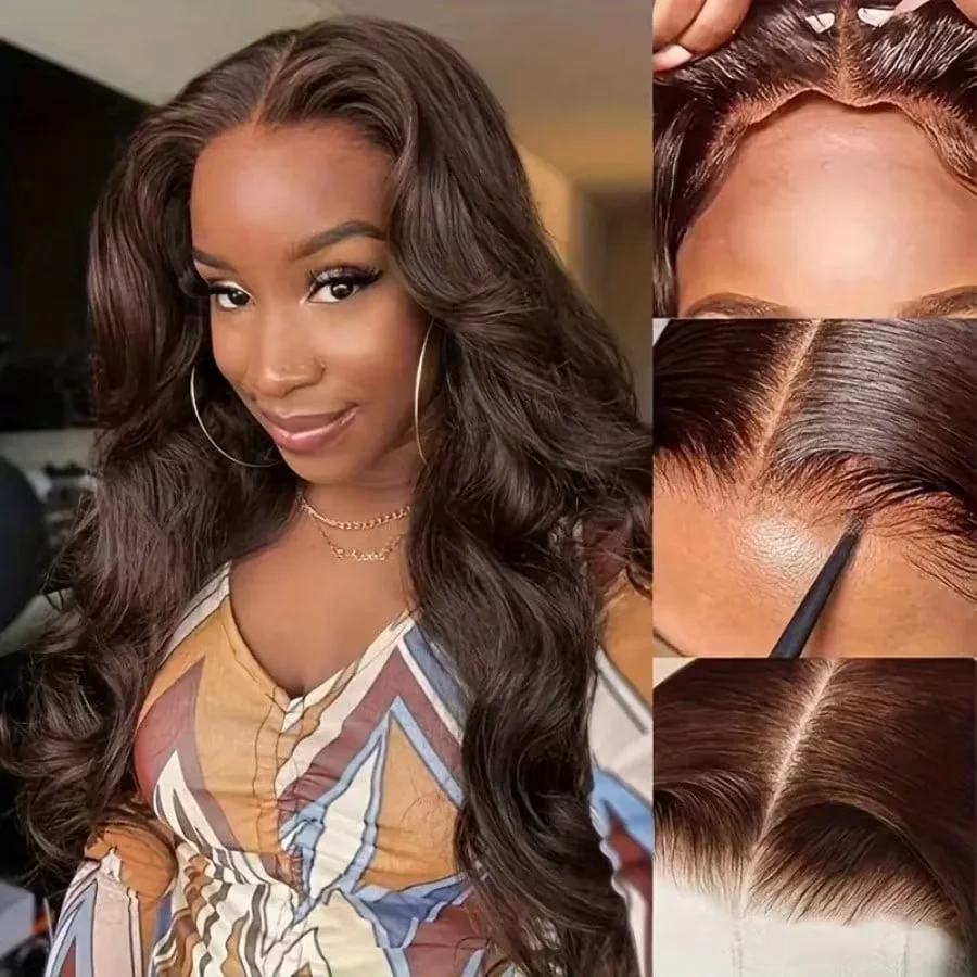 #4 Colored Hair Chocolate Body Wave Wig 13x4 13x6 HD Transparent Lace Frontal Pre Plucked Colored Human Hair Wigs for Women
#4 Colored Hair Chocolate Body Wave Wig 13x4 13x6 HD Transparent Lace Frontal Pre Plucked Colored Human Hair Wigs for Women