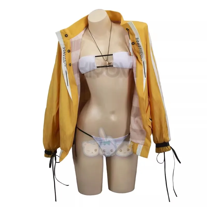 Game NIKKE The Goddess of Victory Cosplay Costumes Anis Summer Beach Party Sexy Bikini Swimsuit Jacket Shorts Glasses Hairpin
Game NIKKE The Goddess of Victory Cosplay Costumes Anis Summer Beach Party Sexy Bikini Swimsuit Jacket Shorts Glasses Hairpin