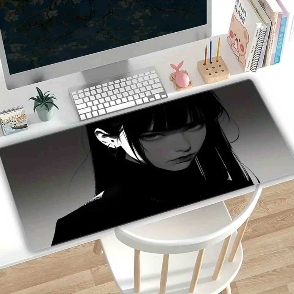 Sleek Black Anime Girl Extra Large Gaming Mouse Pad Precision Edges Non-Slip Washable Desk Mat for Office Gaming
Sleek Black Anime Girl Extra Large Gaming Mouse Pad Precision Edges Non-Slip Washable Desk Mat for Office Gaming