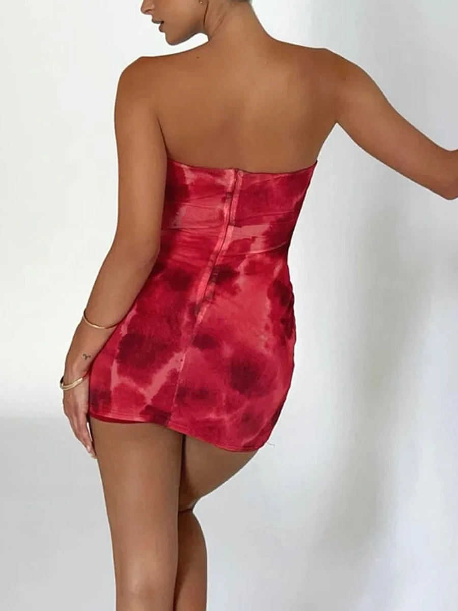Women Y2k Strapless Sleeveless Bandeau Dress 70s Dress For Women Vintage Floral Strapless Mini Dress
Women Y2k Strapless Sleeveless Bandeau Dress 70s Dress For Women Vintage Floral Strapless Mini Dress