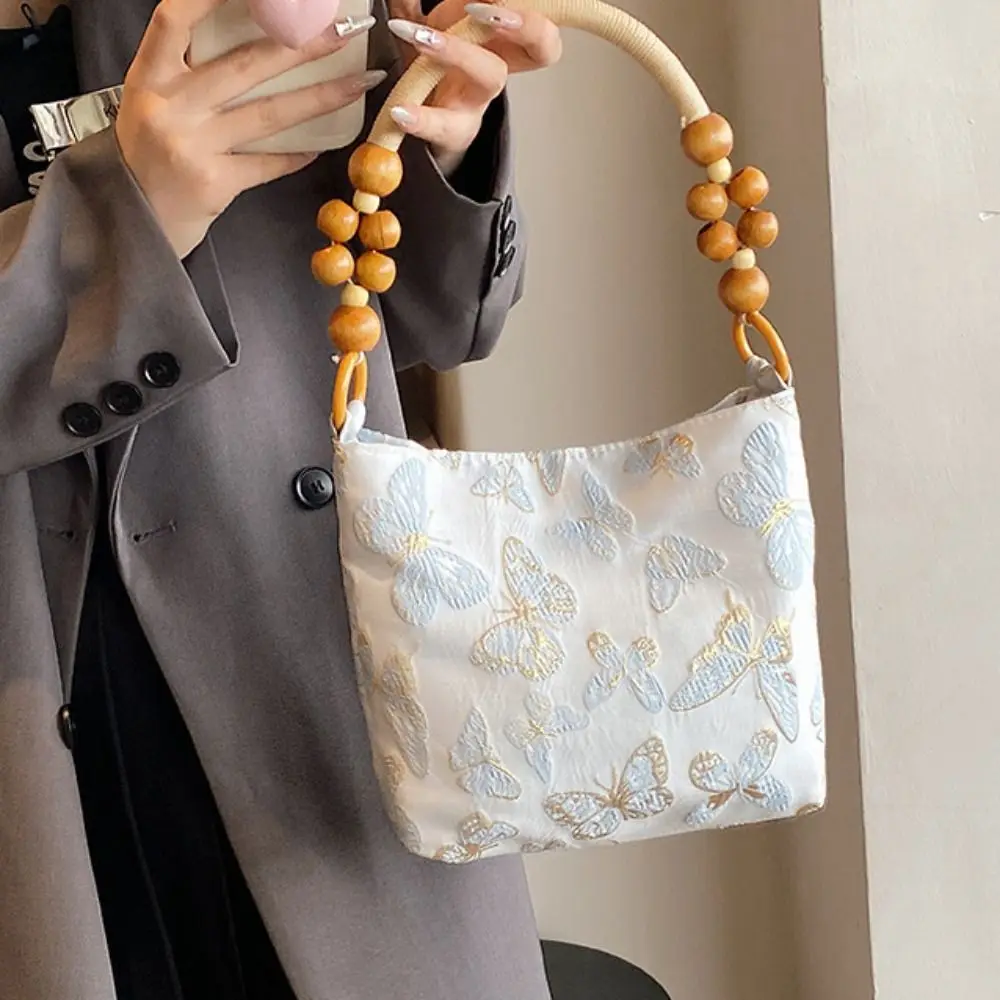 Casual Large Capacity Chinese Style Handbag Bead Sweet Embroidery Shoulder Bag French Butterfly Retro Underarm Bag Girls
Casual Large Capacity Chinese Style Handbag Bead Sweet Embroidery Shoulder Bag French Butterfly Retro Underarm Bag Girls