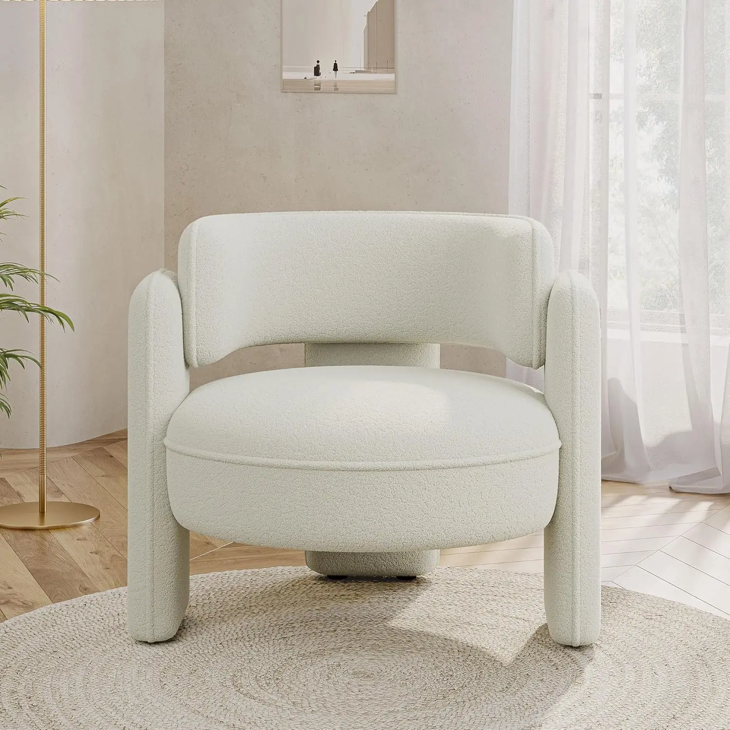 Barrel Accent Chair Upholstered Comfy Armchair Living Room Bedroom Office, Customized
Barrel Accent Chair Upholstered Comfy Armchair Living Room Bedroom Office, Customized