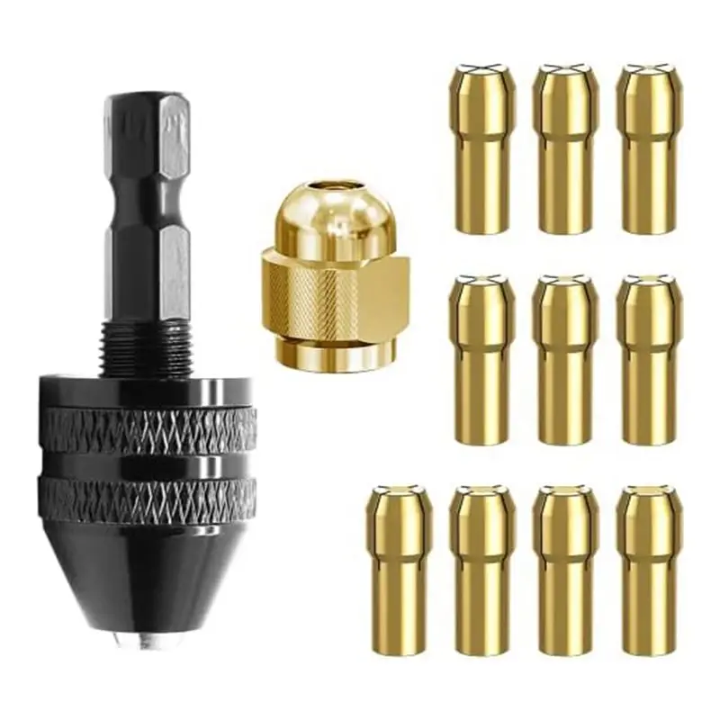 ABWZ-1Set 4485 Brass Rotary Tool Replacement Parts Accessories + 1/32In To 1/8In Replacement 4486 Drill Keyless Bit Chuck Tool
ABWZ-1Set 4485 Brass Rotary Tool Replacement Parts Accessories + 1/32In To 1/8In Replacement 4486 Drill Keyless Bit Chuck Tool