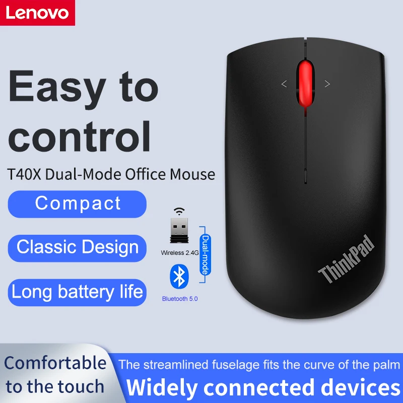 Wireless Mouse Lenovo ThinkPad T40X Dual-Mode Mouse Office Mouse Black Bluetooth Mouse Wireless USB Mouse
Wireless Mouse Lenovo ThinkPad T40X Dual-Mode Mouse Office Mouse Black Bluetooth Mouse Wireless USB Mouse