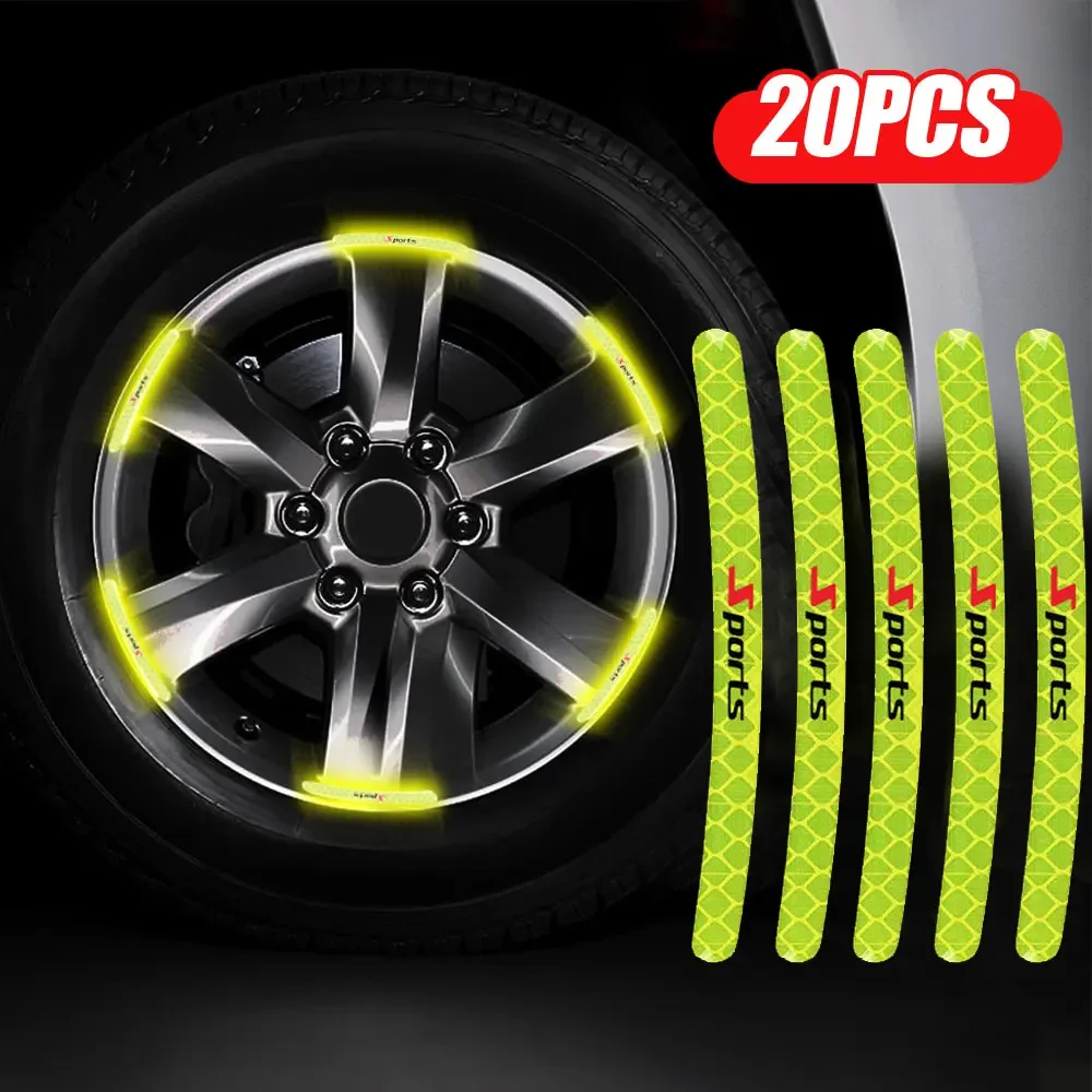 20x Car Wheel Hub Reflective Sticker Car Motorcycle Bike Tire Rim Reflective Strip Night Driving Safe Decal Sticker Accessories
20x Car Wheel Hub Reflective Sticker Car Motorcycle Bike Tire Rim Reflective Strip Night Driving Safe Decal Sticker Accessories