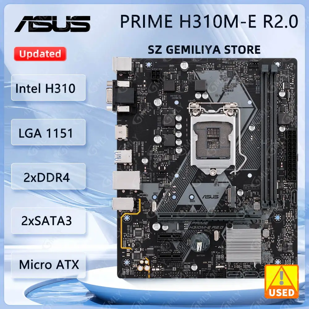 Материнская плата ASUS PRIME H310M-E R2.0 Intel H310 LGA 1151 DDR4 32G Micro ATX с поддержкой Core i3-8100 i5-8400 i5-9400 i7-9700 i3-9300
Материнская плата ASUS PRIME H310M-E R2.0 Intel H310 LGA 1151 DDR4 32G Micro ATX с поддержкой Core i3-8100 i5-8400 i5-9400 i7-9700 i3-9300