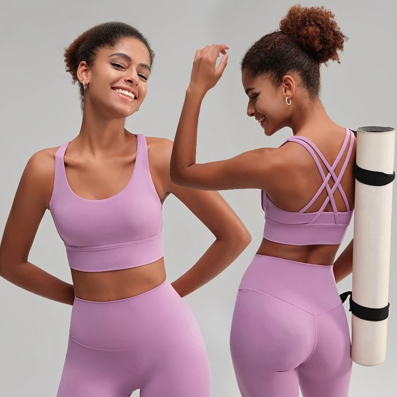 2026 Women Cross Back Yoga Tank Top Beauty Back Design Shockproof Sports Bra for Daily Fitness Workout Gym Exercise
2026 Women Cross Back Yoga Tank Top Beauty Back Design Shockproof Sports Bra for Daily Fitness Workout Gym Exercise