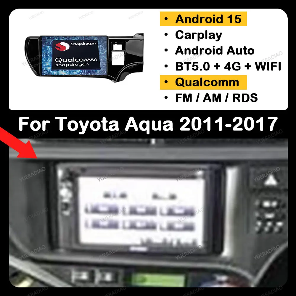 Android 15 Car Radio For Toyota Aqua Prius C 2011 - 2014 2015 2016 2017 Qualcomm 4G WIFI Multimedia Video Player BT 2DIN QLED
Android 15 Car Radio For Toyota Aqua Prius C 2011 - 2014 2015 2016 2017 Qualcomm 4G WIFI Multimedia Video Player BT 2DIN QLED