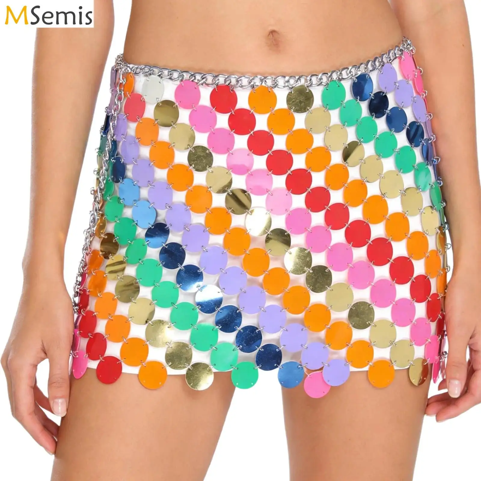 Женская мини-юбка для танцев с пайетками и блестками, сексуальная клубная одежда для дискотек, юбка на бедра с цепочкой на талии и регулируемой застежкой-карабином
Женская мини-юбка для танцев с пайетками и блестками, сексуальная клубная одежда для дискотек, юбка на бедра с цепочкой на талии и регулируемой застежкой-карабином