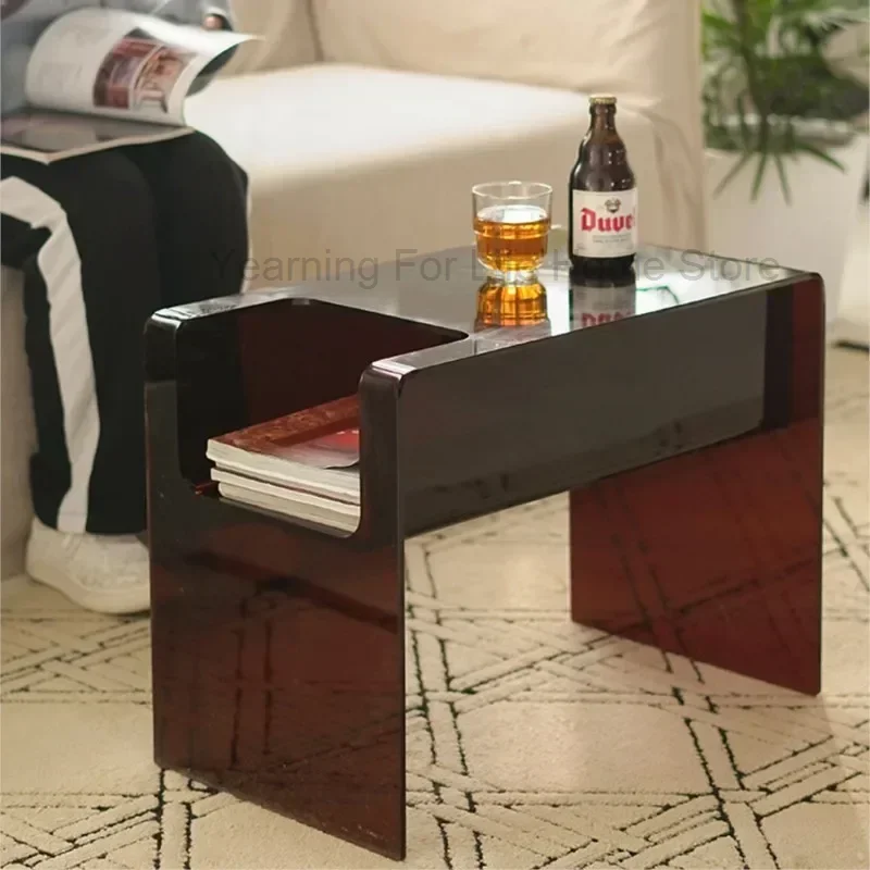 Acrylic Transparent Small C-shaped Sofa Card Living Room Window Side Table Corner Table Bedside Small Table
Acrylic Transparent Small C-shaped Sofa Card Living Room Window Side Table Corner Table Bedside Small Table