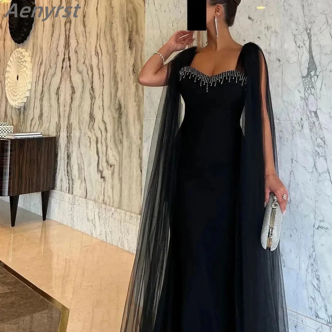 Elegant Black Women's Evening Dresses Formal Beading High Split Watteau Train Prom Gowns Tassel Floor-Length Cocktail Party Gown
Elegant Black Women's Evening Dresses Formal Beading High Split Watteau Train Prom Gowns Tassel Floor-Length Cocktail Party Gown