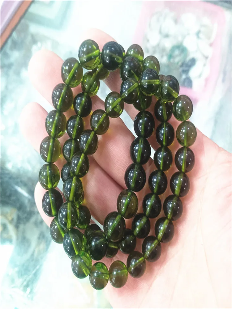 A+100% Moldavite Green aerolites Czech Crystal Stone Raw Stone Grinding 8mm Bead Meteorite Bracelet
A+100% Moldavite Green aerolites Czech Crystal Stone Raw Stone Grinding 8mm Bead Meteorite Bracelet