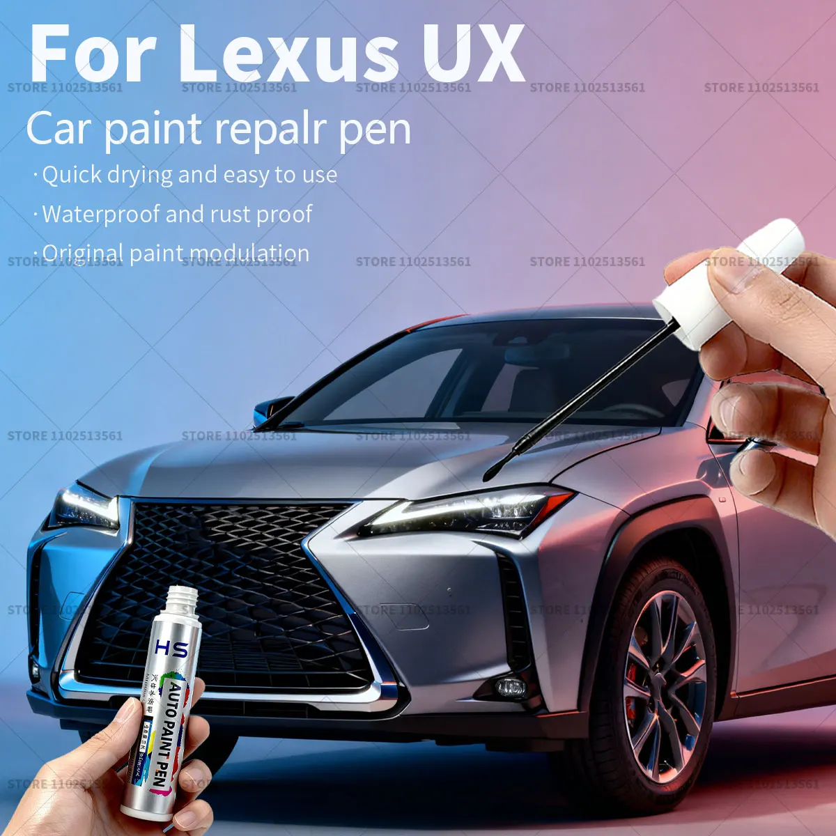 For Lexus UX Car Paint Repair Pen Touch Up Scratch Remover DIY Auto Accessories White 085 White 083 Blue Silver 1J7 Brown 4X2
For Lexus UX Car Paint Repair Pen Touch Up Scratch Remover DIY Auto Accessories White 085 White 083 Blue Silver 1J7 Brown 4X2