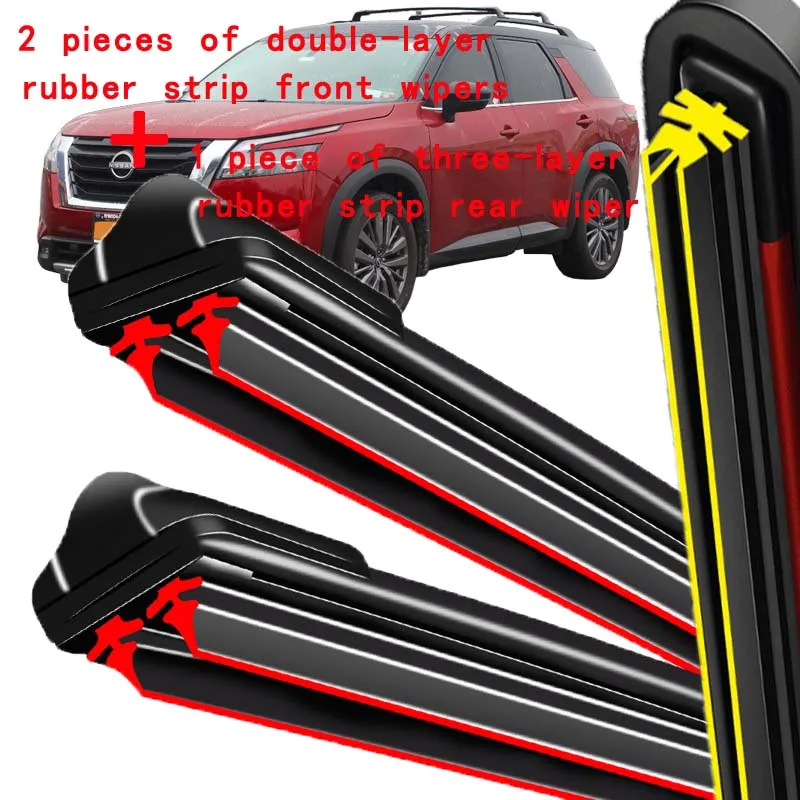 For Nissan Pathfinder R53 2021-2025 2022 2023 2024 Wiper Front&Rear Wiper Blades Windshield Windscreen Window Brushes 24"19"10"
For Nissan Pathfinder R53 2021-2025 2022 2023 2024 Wiper Front&Rear Wiper Blades Windshield Windscreen Window Brushes 24"19"10"