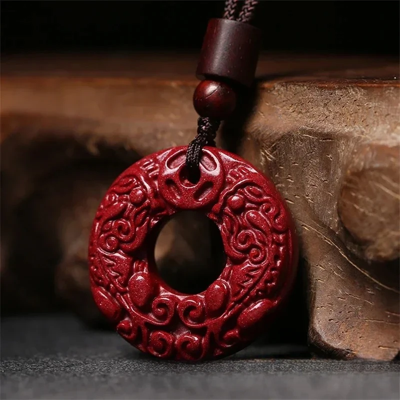 Ожерелье-талисман из натурального золотисто-фиолетового киновари для мужчин и женщин, ручная работа, с застежкой-карабином
Ожерелье-талисман из натурального золотисто-фиолетового киновари для мужчин и женщин, ручная работа, с застежкой-карабином