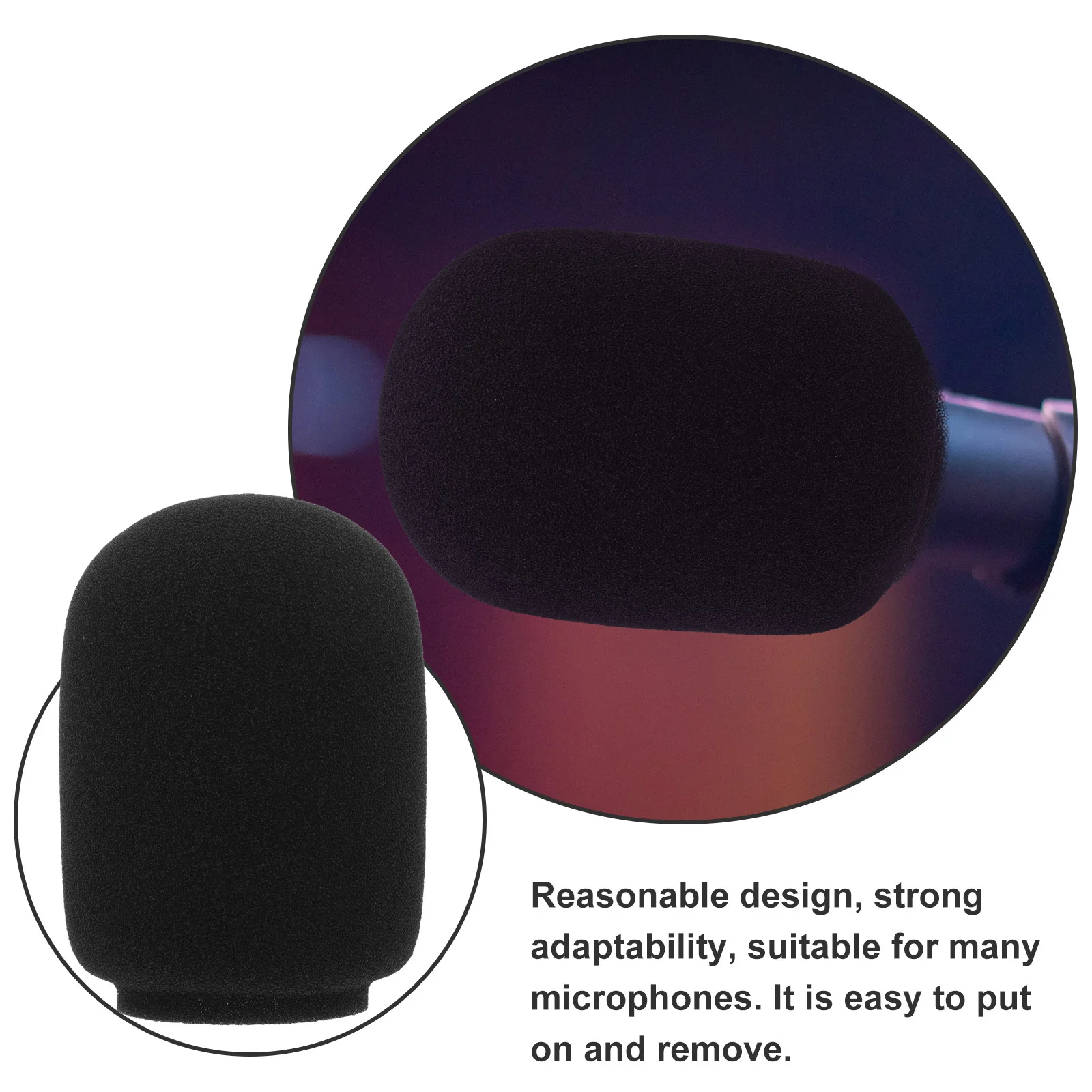 20Pcs Microphone Windproof Covers Easy to Put on Remove Strong Adaptability Practical Accessories Mic Sponge Covers
20Pcs Microphone Windproof Covers Easy to Put on Remove Strong Adaptability Practical Accessories Mic Sponge Covers