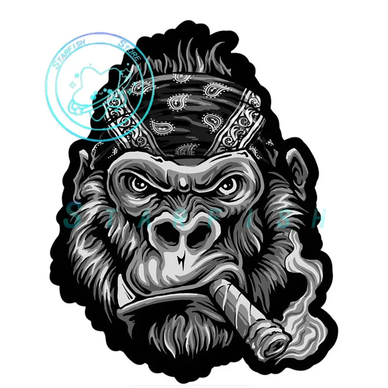 Gorilla Smoking Vinyl Sticker Car Motorcycle Helmet Sticker Decoration Accessories Waterproof Sun Shield Scratches PVC
Gorilla Smoking Vinyl Sticker Car Motorcycle Helmet Sticker Decoration Accessories Waterproof Sun Shield Scratches PVC