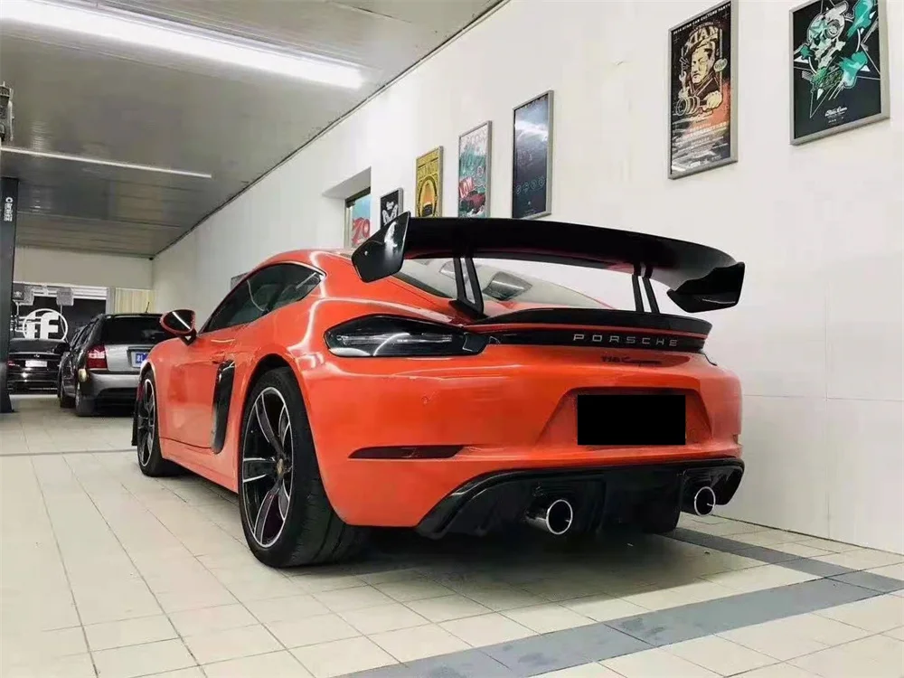 High Quality Forged Grain GT Style Rear Trunk Spoiler Wing Body Kit for Porsche 718 Cayman Boxster
High Quality Forged Grain GT Style Rear Trunk Spoiler Wing Body Kit for Porsche 718 Cayman Boxster