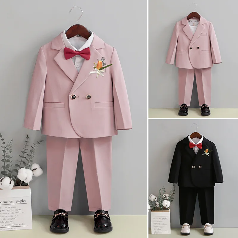 Boys Girls Photography Suit Children Formal Pink Wedding Dress Baby Birthday Ceremony Costume Kids Stage Performance Outfit
Boys Girls Photography Suit Children Formal Pink Wedding Dress Baby Birthday Ceremony Costume Kids Stage Performance Outfit
