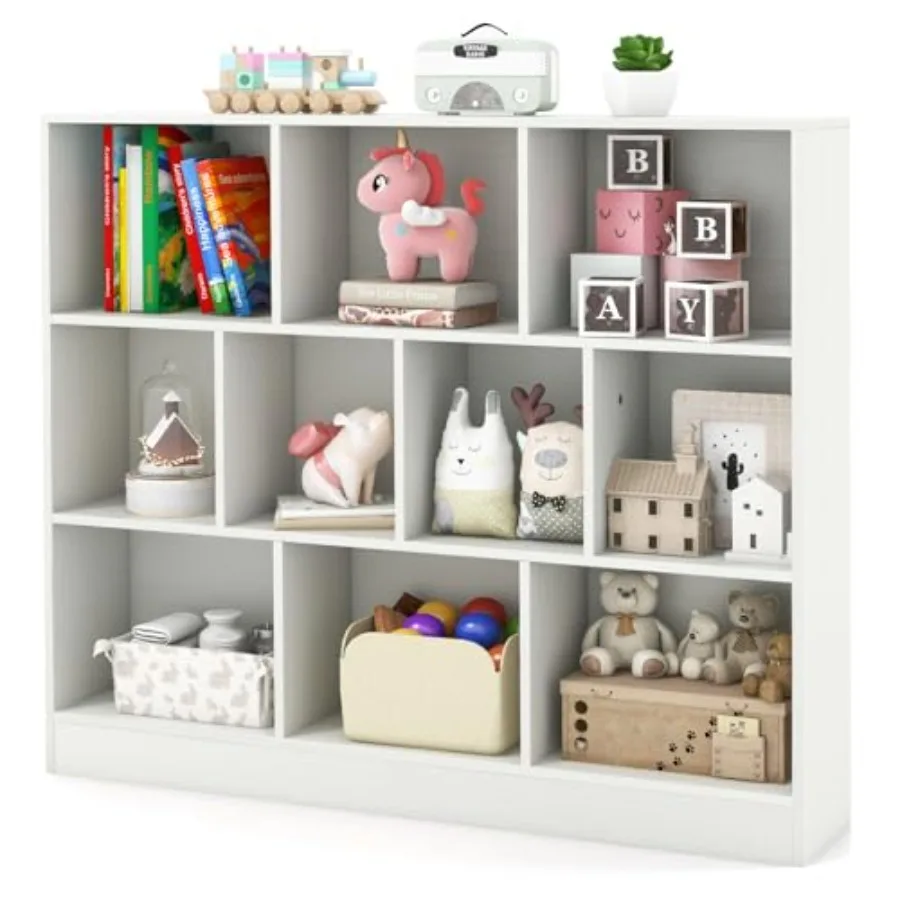 Toy Storage Organizer 10-Section Wooden Floor Storage Cabinet 41 Daycare Toy Chest 3-Tier Display Bookshelf for Classroom Playr
Toy Storage Organizer 10-Section Wooden Floor Storage Cabinet 41 Daycare Toy Chest 3-Tier Display Bookshelf for Classroom Playr