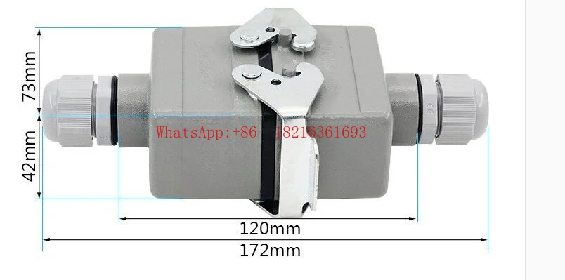 Heavy Duty Connector 4-pin HDC-HSB-004 Rectangular Socket Industrial Waterproof Aviation Plug Socket 35A
Heavy Duty Connector 4-pin HDC-HSB-004 Rectangular Socket Industrial Waterproof Aviation Plug Socket 35A