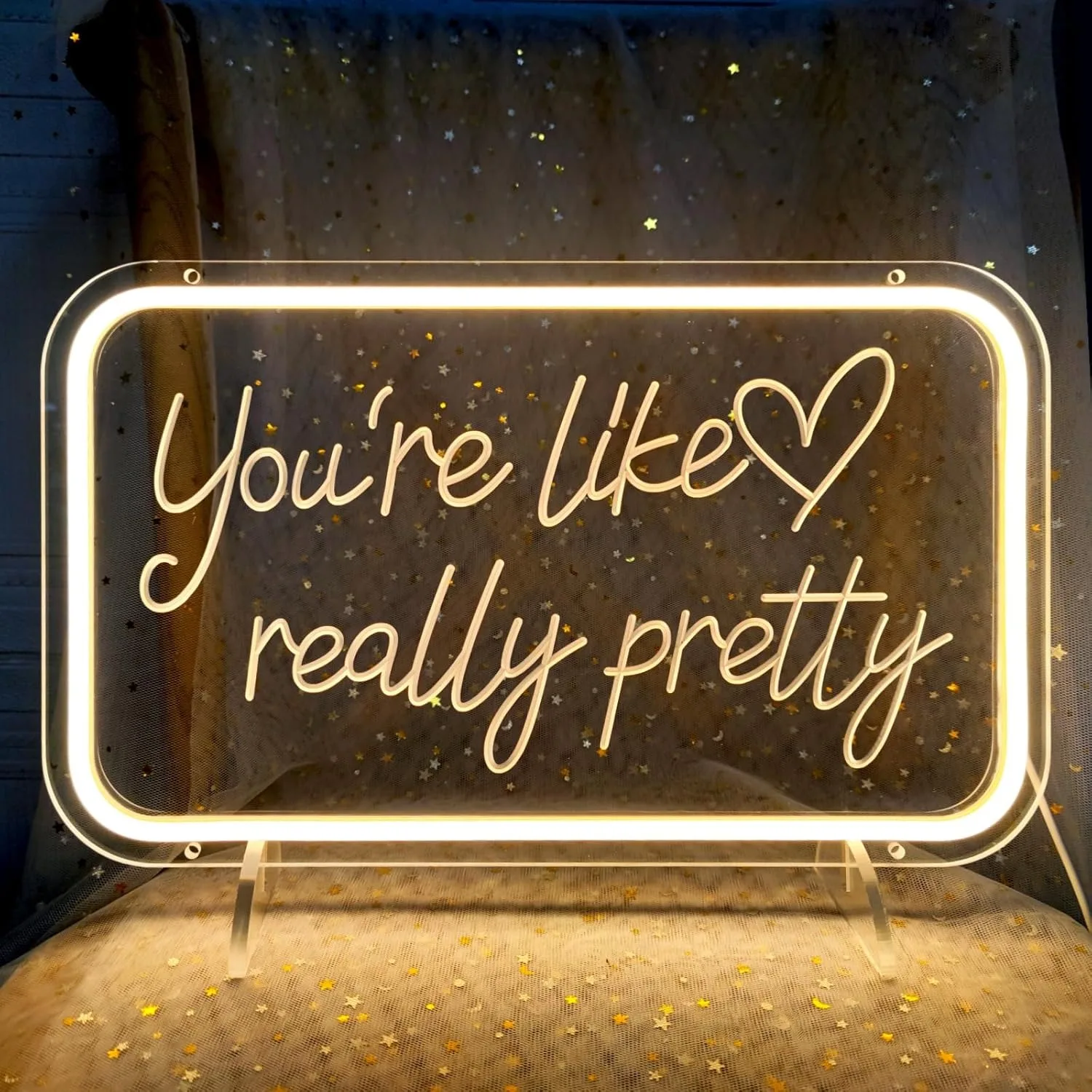 You're Like Really Pretty LED Neon Wall Sign Ideal Decor for Wedding Party, Teen Girls Bedroom, Clothing Shop & Beauty Room
You're Like Really Pretty LED Neon Wall Sign Ideal Decor for Wedding Party, Teen Girls Bedroom, Clothing Shop & Beauty Room