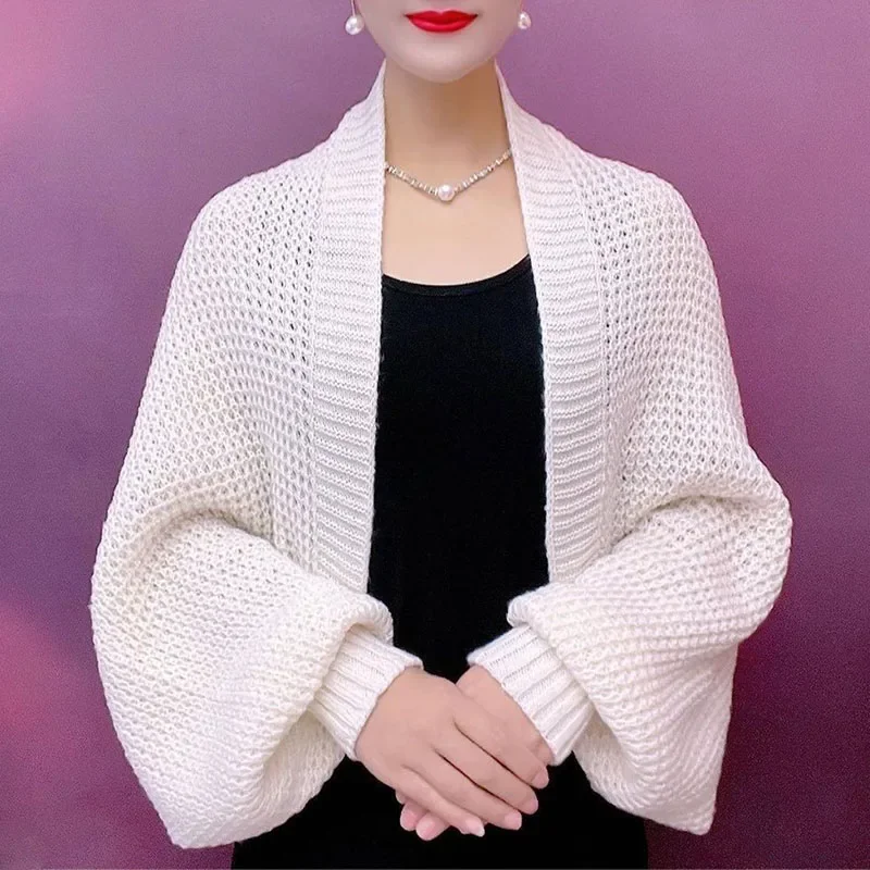 ZHIO Short Knitted Cardigan for Women Vintage Harajuku Lantern Sleeve Shawl Tops Female Elegant Fall Winter Solid Sweater Coats
ZHIO Short Knitted Cardigan for Women Vintage Harajuku Lantern Sleeve Shawl Tops Female Elegant Fall Winter Solid Sweater Coats