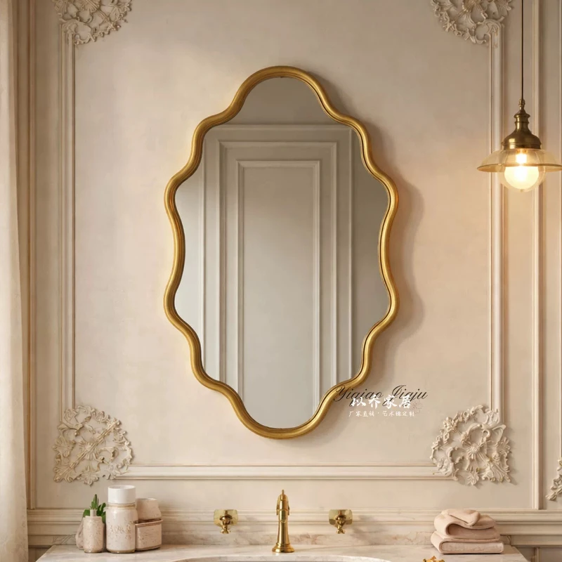 Toilet Irregular Shower Led Bathroom Mirror Wall Smart Lighted Baroque Bathroom Mirror Vintage Ornate Wood Home Furniture
Toilet Irregular Shower Led Bathroom Mirror Wall Smart Lighted Baroque Bathroom Mirror Vintage Ornate Wood Home Furniture
